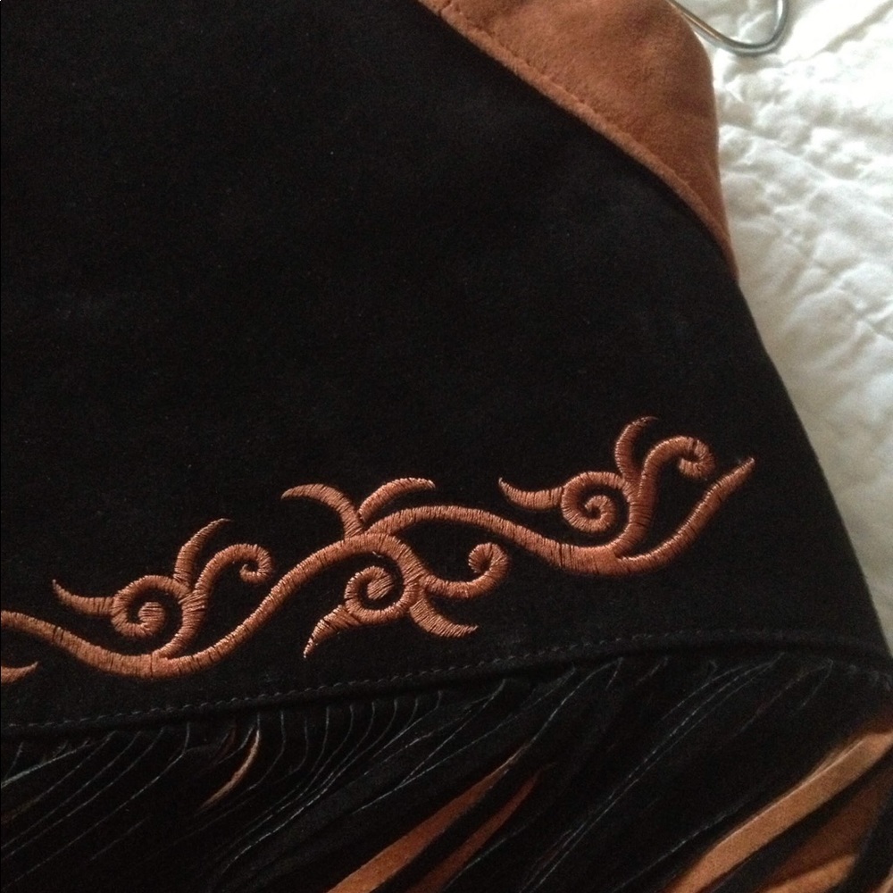 Suede/leather fringed blazer/jacket brand new
